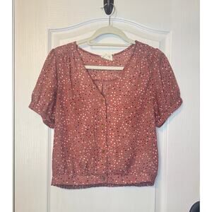 Womens/Juniors Sienna Sky Rose Pink top- Medium